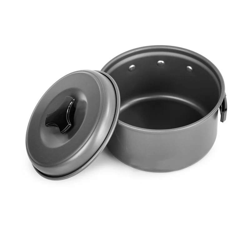 Ultralight Outdoor Camping Cookware Single Cooking Pot Utensils for Hiking Picnic Backpacking Tableware Pot 1 Person camping cutlery,portable tableware,camping cookware,portable cutlery,titanium tableware,outdoor pot