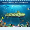 Tripple Motor RC Submarine 6CH Automatic Cooling Waterproof  Low Voltage Protection Electric Underwater Children's RC Toy Modle 3