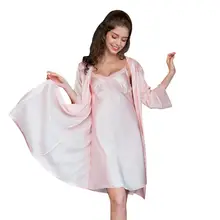 Женская сексуальная одежда для сна, пижамный комплект, шелковое атласное белье, соблазнительное нижнее белье, ночная рубашка