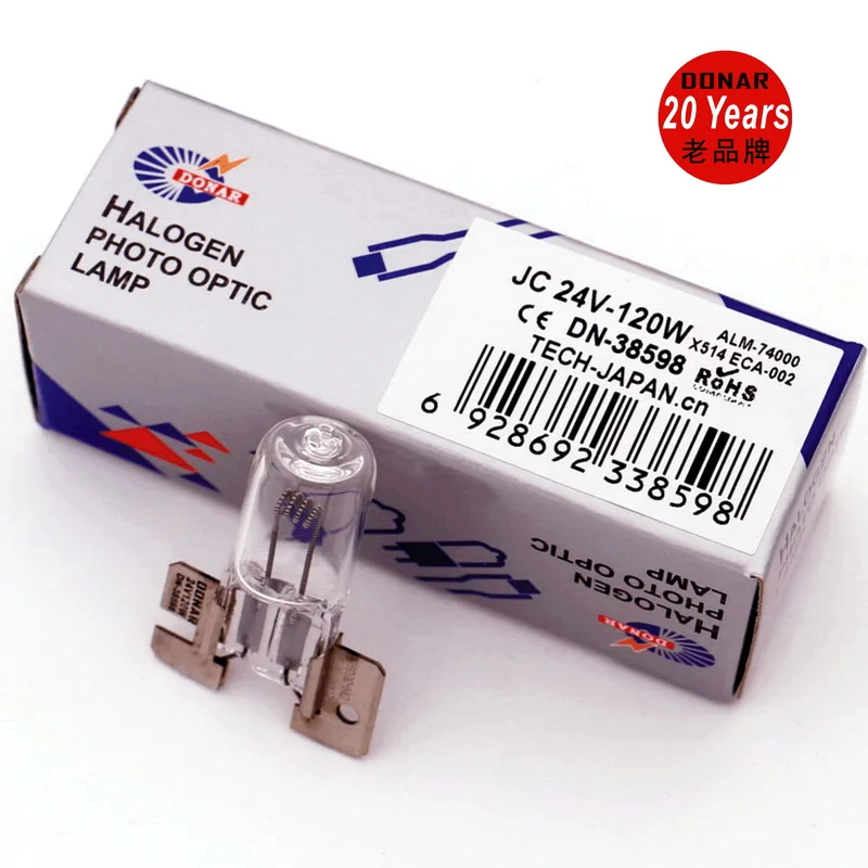 DONAR DN 38598 ALM 24V 120W JC 24V120W 74000 X514 галогенная лампа H6950 ECA 001/002 Операционная