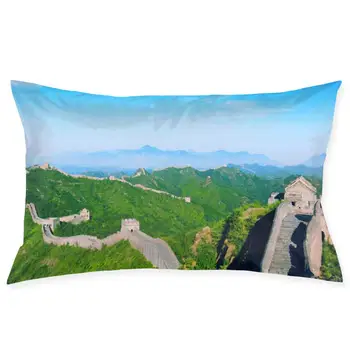 

Great Wall of China Fashionable pillowcase and rectangular decorative pillowcase 20 "x30"