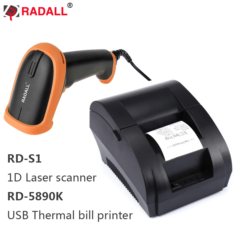 RD 5890K 58 мм USB термальный принтер высокоскоростной печати совместимый с ESC/POS