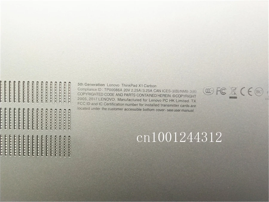 Чехол для lenovo Thinkpad X1 Carbon 5th Gen Нижняя основа 01LV461