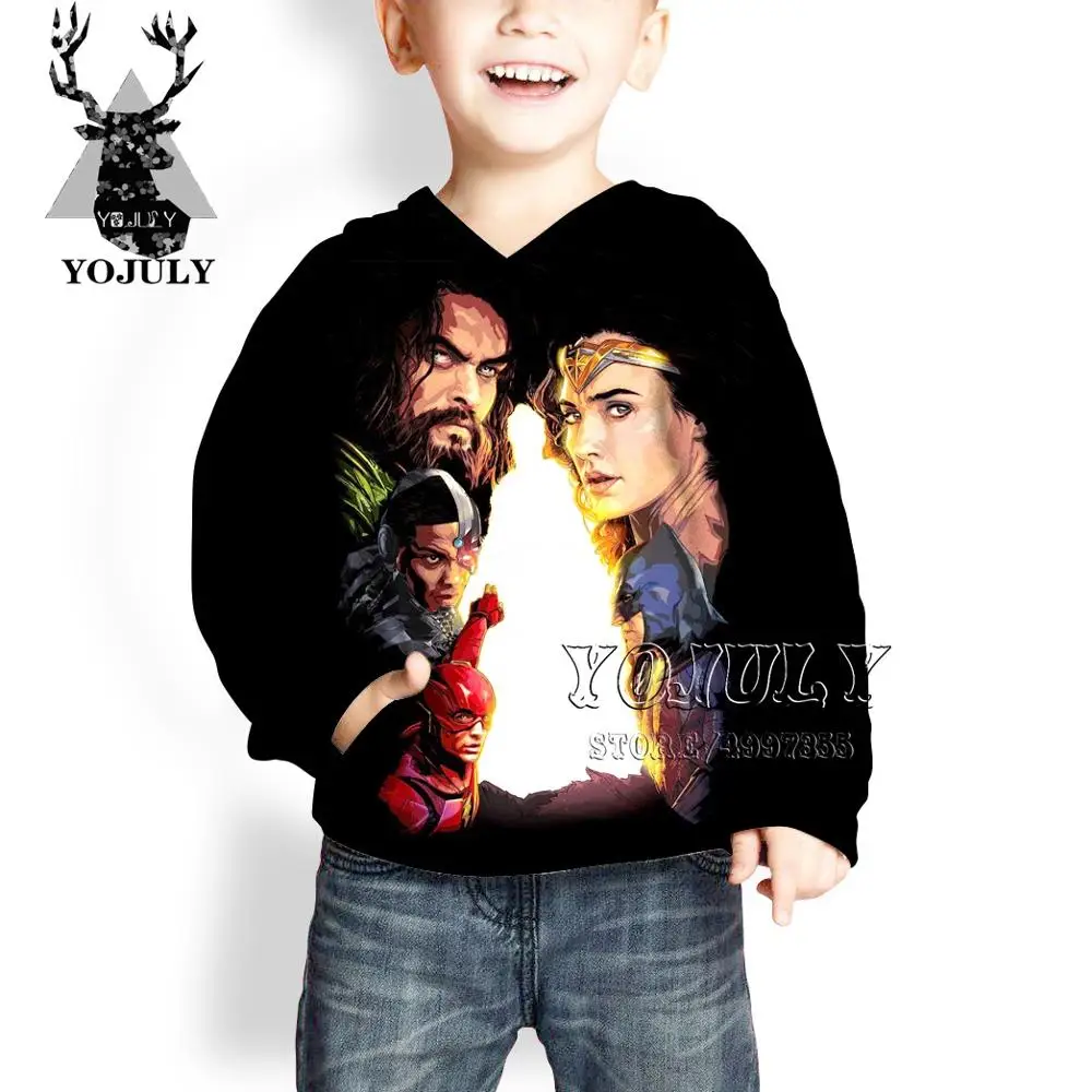 24 YOJULY The flash harajuku 3D Drucken lightning аниме Уличная пуловер для маленьких мальчиков и девочек подростков hiip hop Детская толстовка C93 - Цвет: 24