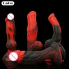 Realistic Animal Dog Dildo Silicone Long Penis Colorful Red Black Big Sucker Cock Anal Sex Toys For Men Women Vagina Masturbator 1
