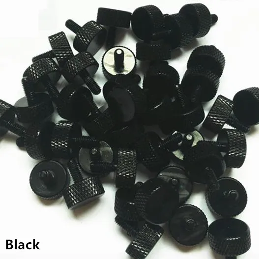 Black 6#-32 ручной винт из алюминиевого сплава с накатанными винтами красочный винт для корпуса компьютера Видеокарта жесткий диск - Цвет: Black
