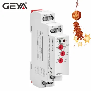 

GEYA GRI8-01 Din Rail Overcurrent Protection Relay 10A Current Sensing Relay Current Monitor AC/DC24V-240V