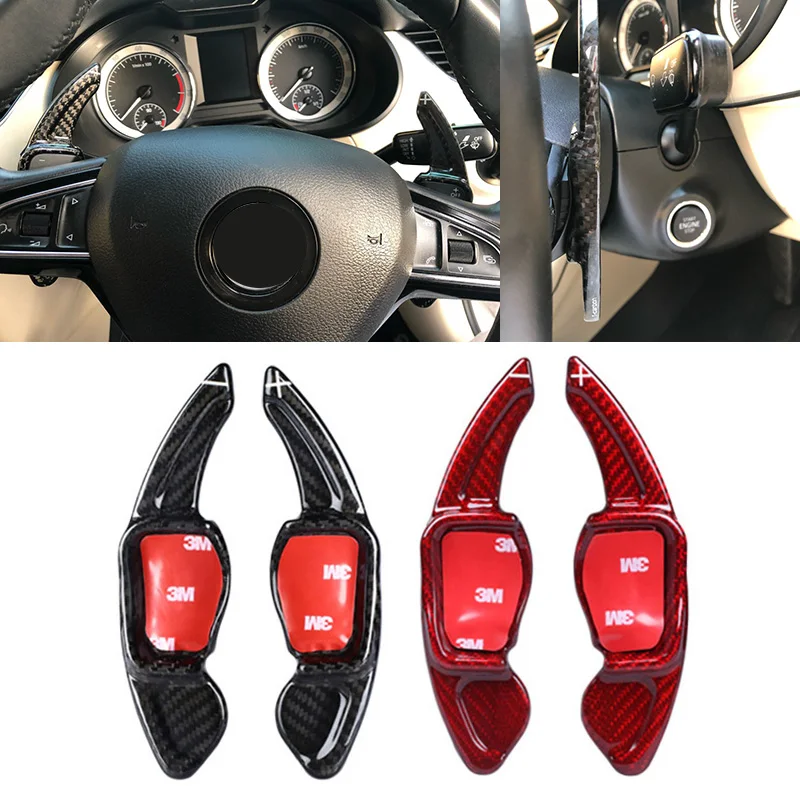 Карбоновое рулевое колесо DSG Paddle Shifters для Skoda Kodiaq коробка передач автомобильные
