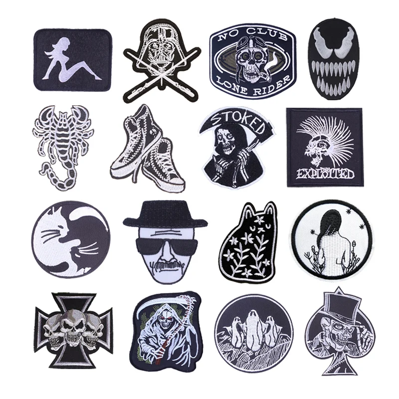 

Iron Patch On Clothing Apply For Handicrafts T Shirt Sticker Badge On The Back Sewing Decal Embroidered Patches Para Jaquetas