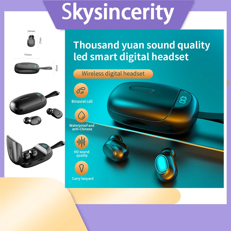 

TWS Bluetooth Earphones Wireless Earbuds For Xiaomi Redmi Noise Cancelling Headsets With Microphone Handsfree Headphones
