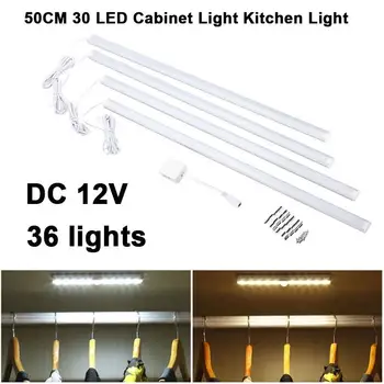 

Cabinet Lighting LED 4x 50CM SMD5630 Battery Powered Kitchen Wall Lamp Wardrobe Showcase Strip Light Kitchen Lighting LED