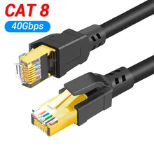 Lan de alta velocidade do remendo 25/40gbps do cabo de rede 2000mhz rj45 8p8c dos ethernet cat8 para o portátil 1m/2m/3m/5m/10m do roteador