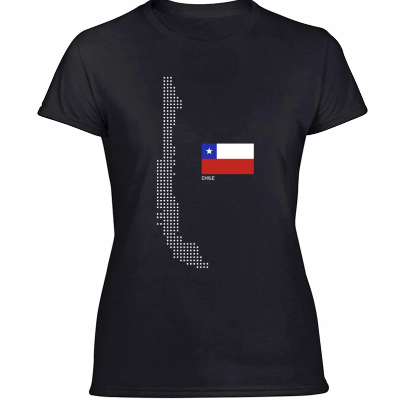 Забавная одежда, воздухопроницаемая футболка Chile F, повседневная мужская футболка размера плюс, 3xl, 4xl, 5xl, футболки против морщин, хлопок