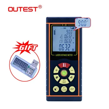 

OUTEST Trena Laser Range Finder Rangefinder Laser Distance Meter 40M 60M 80M 100M Medidor Laser Ruler Roulette Tester Tool