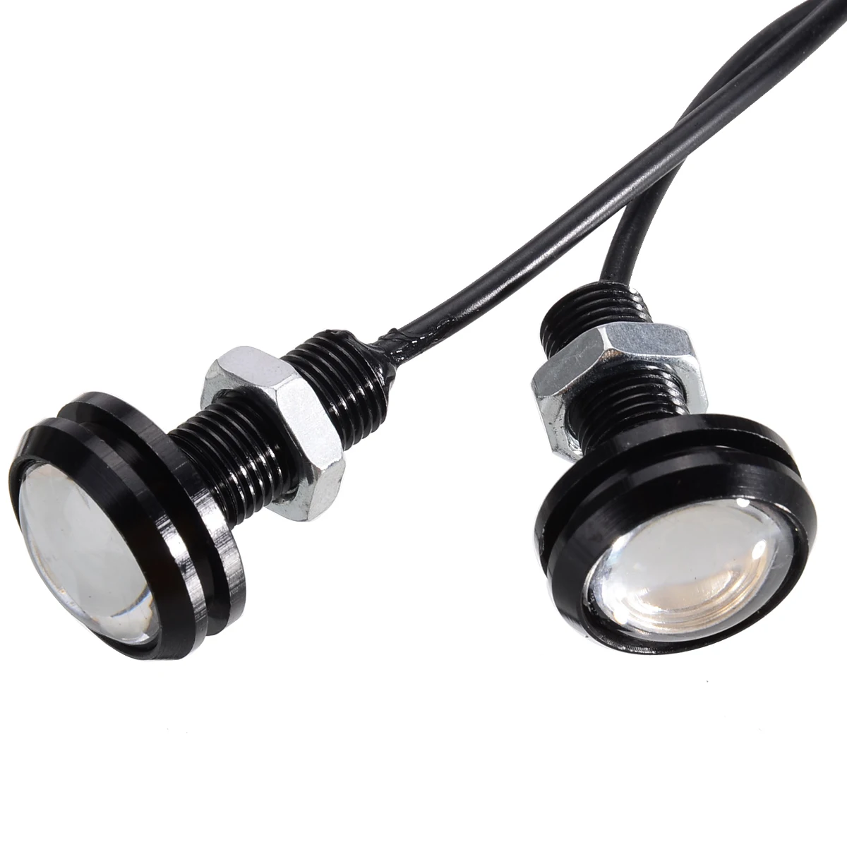 2pcs/set 23mm Red LED 12V Eagle Eye Brake Running Light Brake Parking Signal Light Car Light Source