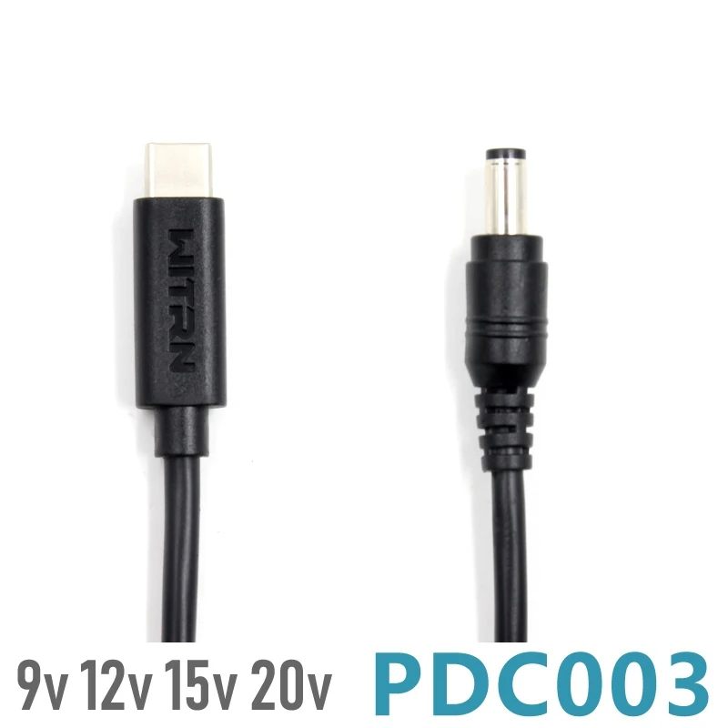 PD23.0 a 5525DC hombre DC 5,5*2 5PD/QC4 señuelo gatillo Transferencia de cable de carga de PDC003