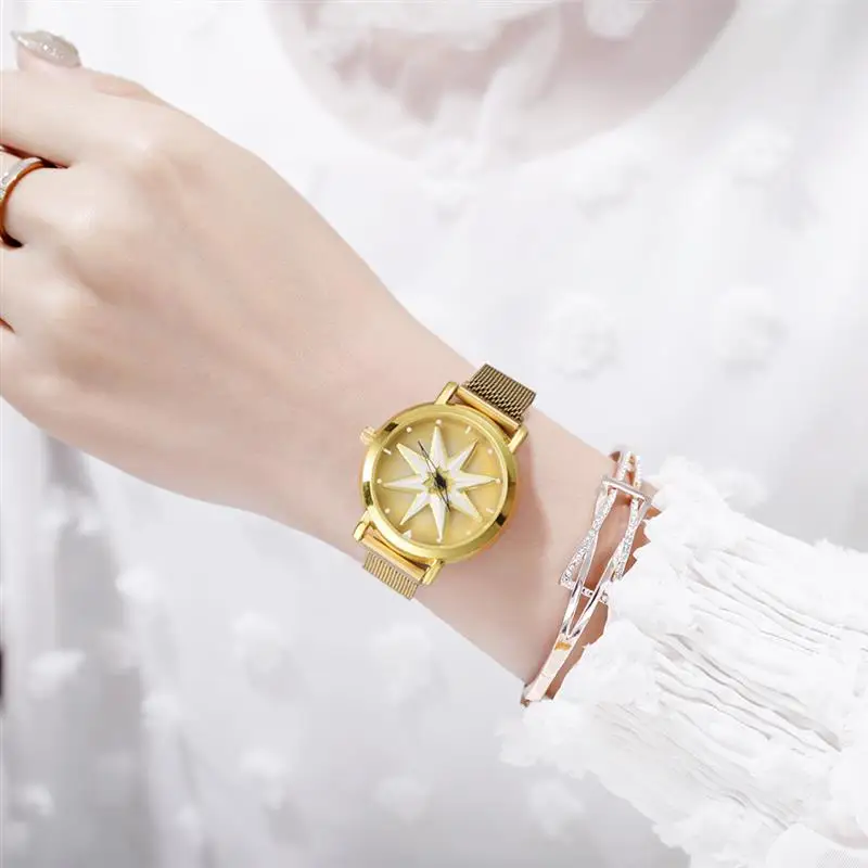 

Fashion Women Gold Watch Magnetic Mesh Band Stainless Steel Quartz Wristwatch Ladies Luxury Business Watches Reloj Mujer 2020
