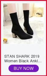 STAN SHARK/женские осенне-зимние ботильоны из флока повседневные однотонные ботинки без шнуровки с круглым носком на квадратном каблуке 4 см; цвет черный, верблюжий; Размеры 35-41