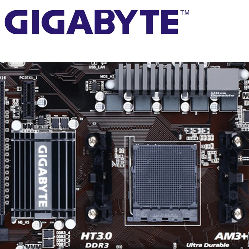 AM3 + оригинальная материнская плата для AMD DDR3 DIMM Gigabyt USB3.0 32 ГБ 970 970A DS3P системная