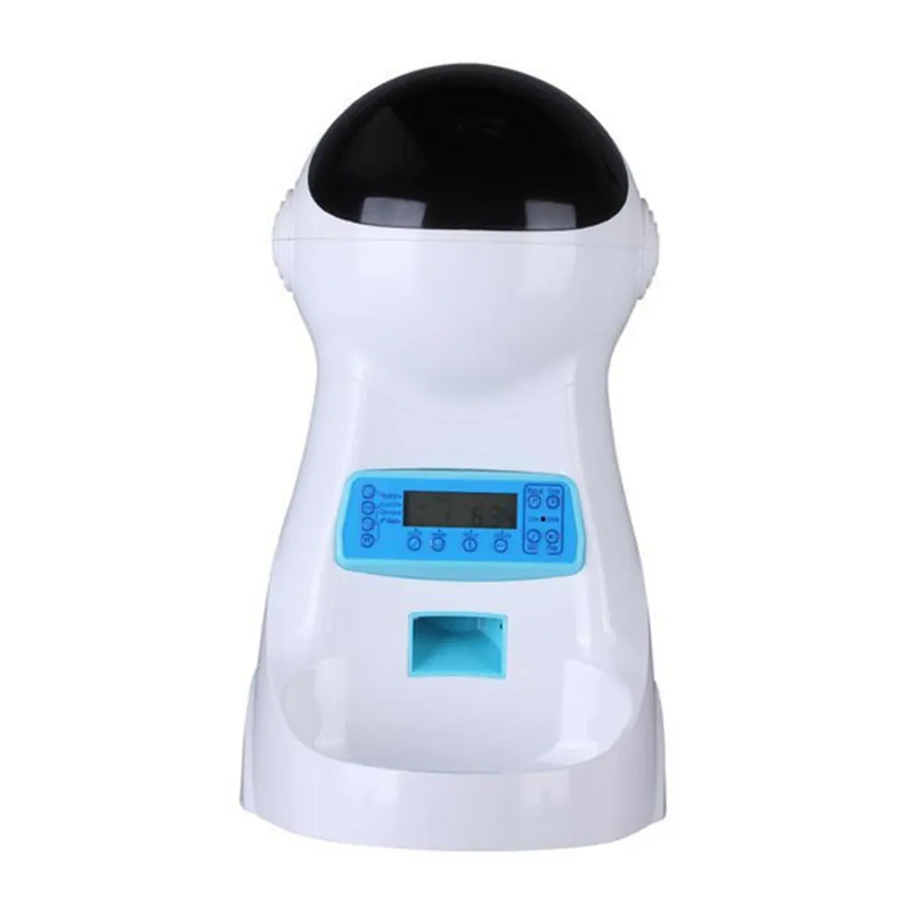 

Smart Automatic Pet Feeder 1-4 Times a Day Pet Timer Feeder ABS with Video Recording Function Rechargeable or Battery 2.5l