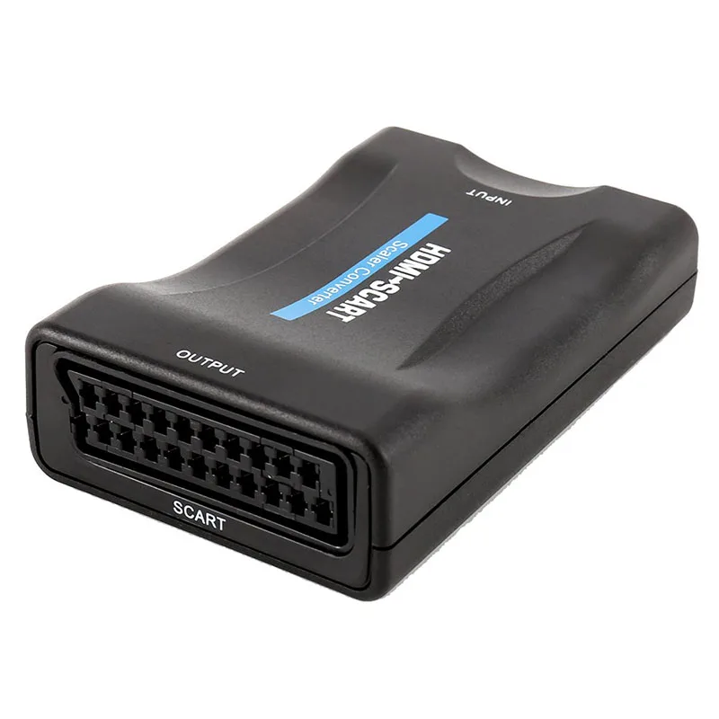 Baolyda 1080P HDMI Al Convertitore SCART SCART A HDMI Video Adattatore Audio Video Composito Scaler