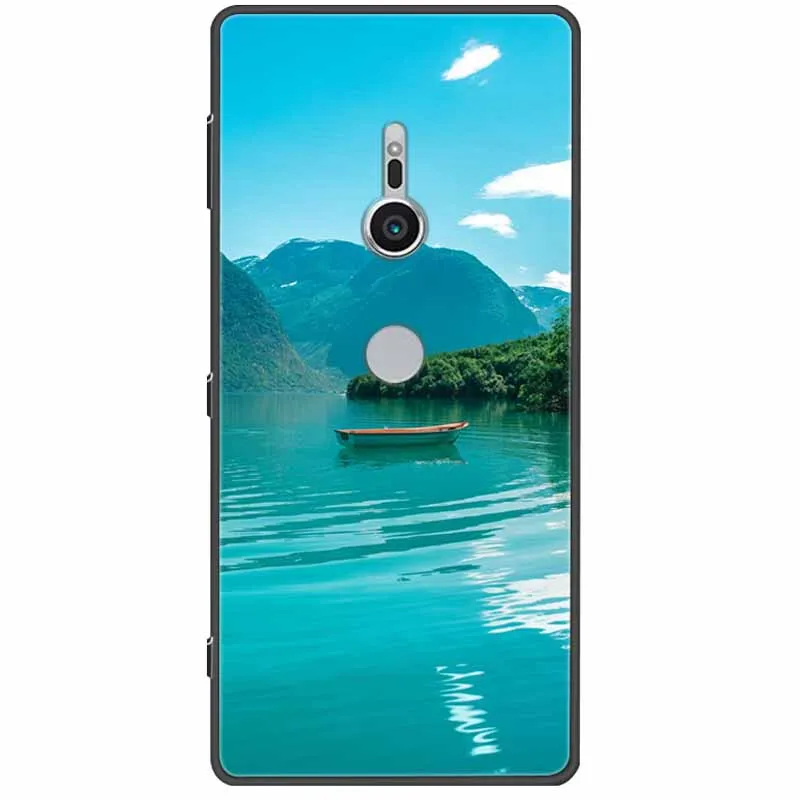 Chic Abstract Design Shockproof Black Silicone Case