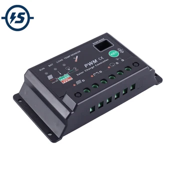 

PWM PV Solar Charge Controller 12Volt 24Volt Solar Panel Battery RV Boat PWM Charging Controller 10A AMP