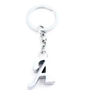 

Free Shipping Alphabet English Letters Initial Charms Keychain Key Ring Wedding Birthday Party Favors and Gifts