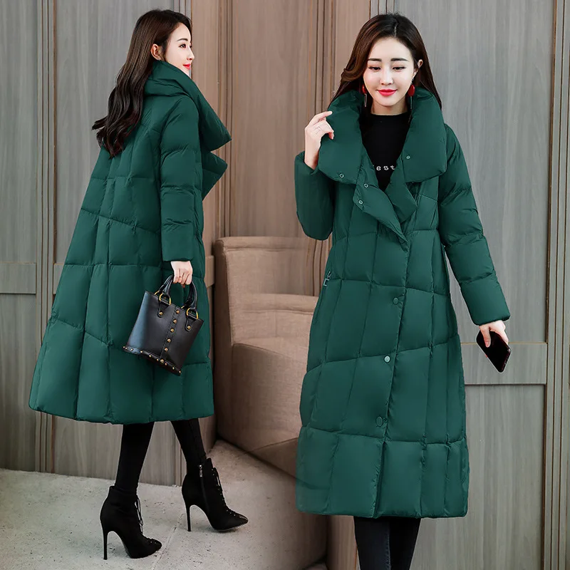 

Fashionable Comfortable Trend Cool Casual Versatile Thick Warm Coat 2018 Winter Cotton Dress