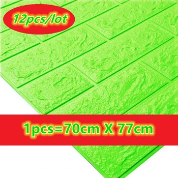 

3D DIY PE Foam Stickers Brick Pattern Waterproof Self Adhesive Wallpaper Room Home Decor For Kids Bedroom Living Room Stickers