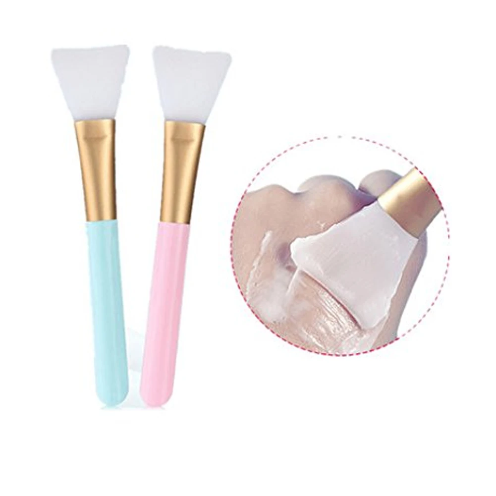 2 uds de silicona brocha para máscara Facial máscara de belleza herramienta de silicona suave fango Facial pelo loción de cuerpo y el cuerpo mantequilla aplicador herramientas