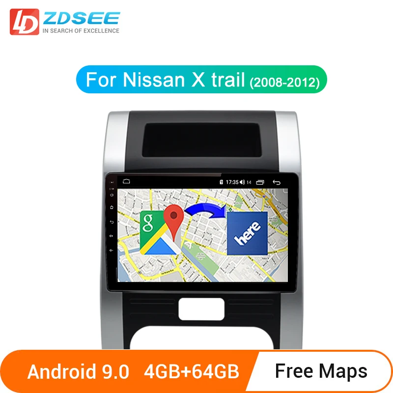 LDZDSEE для Nissan X-trail t31 2007-2013 X trail автомобильный Радио мультимедийный видео плеер GPS No