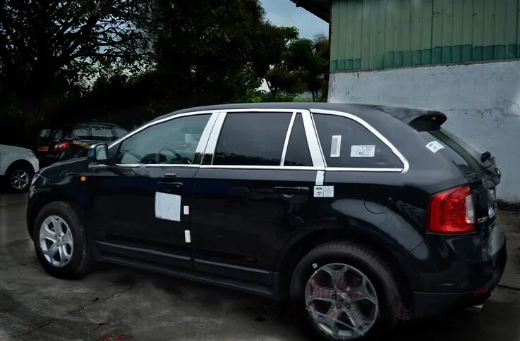 Автомобильный Стайлинг из нержавеющей стали оконная стойка отделка для Ford Edge 2010 2011 2012 2013