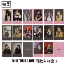 8 шт./компл. креативные blackpink фотокарты новый альбом KILL THIS LOVE selfmade фото карты kpop blackpink Новое поступление Дженни Лиза Роза