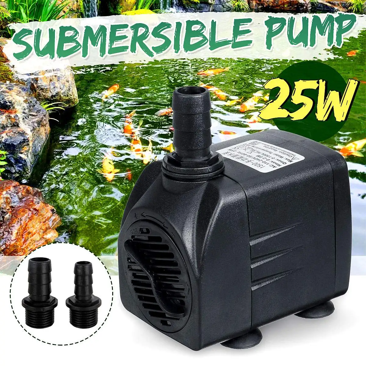 22w 110v 220v Ultraquiet Submersible Water Fountain Pump Filter Fish
