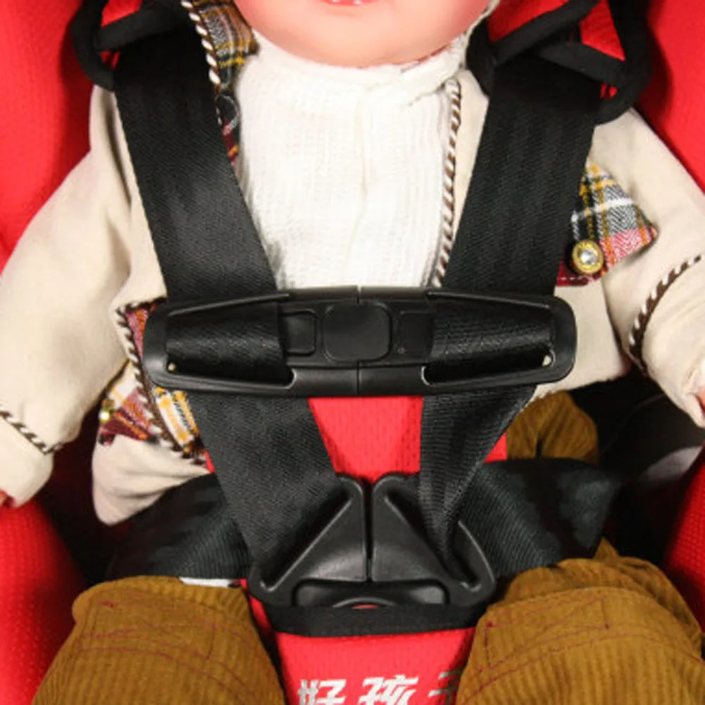 

Car Baby Safety Seat Belt Adjuster Seatbelt Harness Chest Lock Clip Child Seat Belt Buckle Back