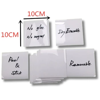 

Dry Wipe Sticky Notes Pad, Removable Reusable Labels Sticker for Storage Bins, Waterproof Adhesive Labels for Bottles, G