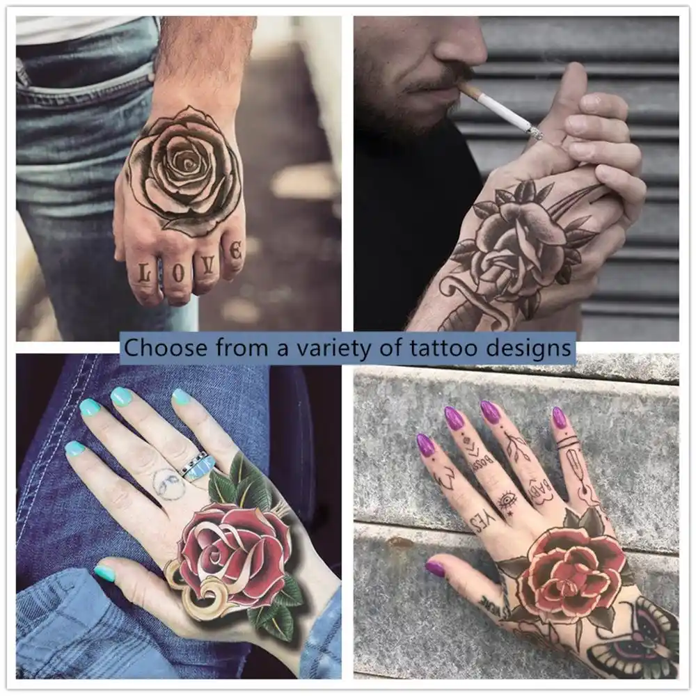 Unisex Nightclub Party New Small Half Arm Flower Arm Tattoo Unisex Nightclub Party New Small Half Arm Flower Arm Tattoo