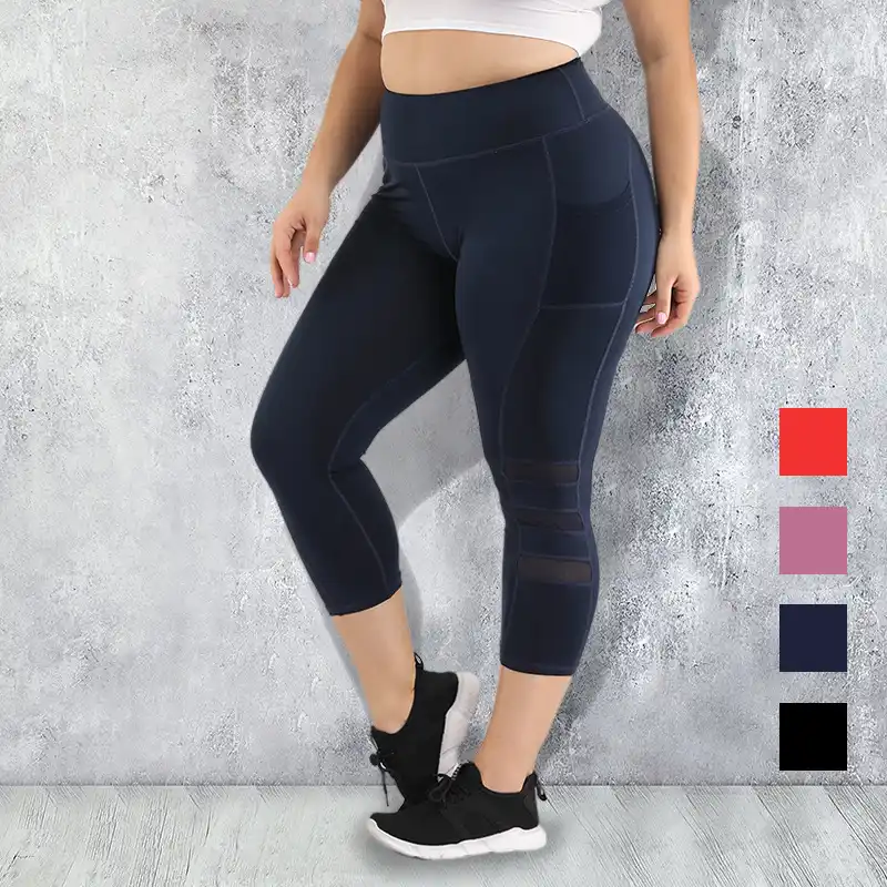 workout pants with pockets plus size