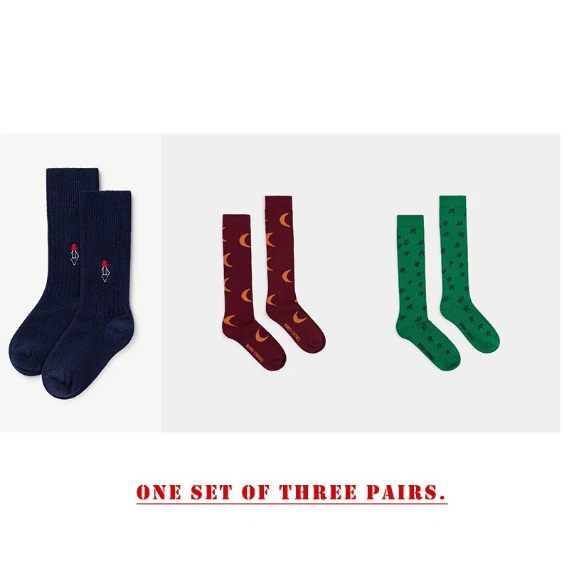 Детские носки; коллекция года; сезон осень-лето; брендовые носки без пятки для маленьких девочек; носки до колена с милым рисунком для девочек - Цвет: as picture-TAO-BOBO