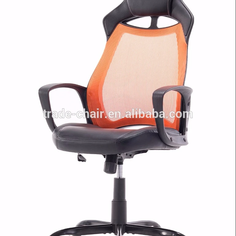 

Chair Leather Artificial Game Office Chairs With Pillow Foot Pad Seat Back Adjustable Lifting Tilt Swivel Chair HWC