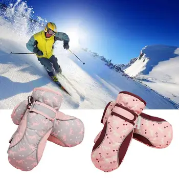 

Cute Children Kids Warm Ski Gloves Boys Girls Winter Outdoor Waterproof Non-slip Mittens DXAA