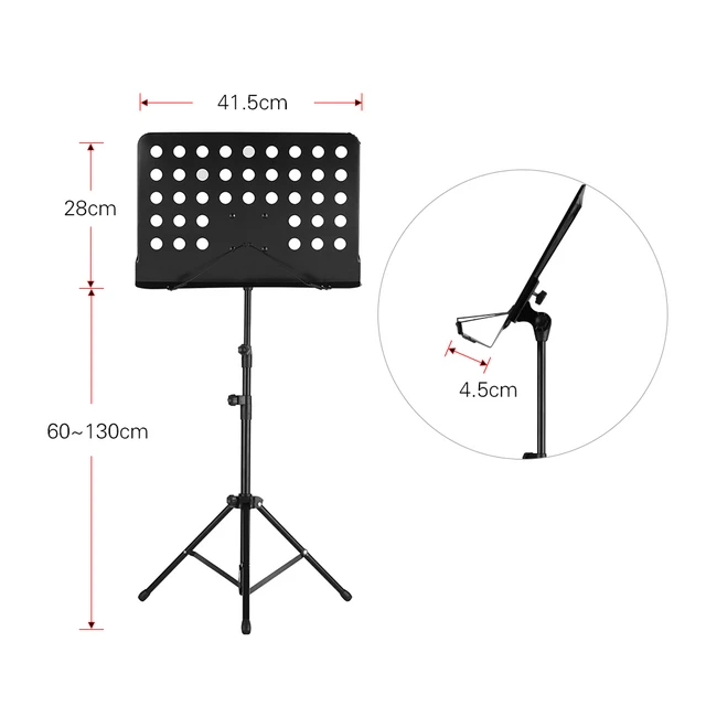 Trépied Pliable Pour Partitions De Musique, Support Pour Partition