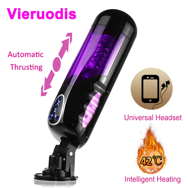 Intelligent Strong Thrusting Heated Male Masturbator For Man Interaction Voice Connect Headset Rotating Sex Toys For Men|Masturbators| - AliExpress