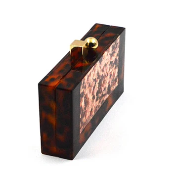 

Women Acrylic Clutches Evening Bag Marble Texture Purse Handbag for Wedding Cocktail Party Prom New