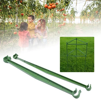 

12pcs Expandable Trellis Connectors Tomato Cage Reusable Outdoor Plant Stakes Cucumber Home Greenhouses Sturdy PP Gardening Tool