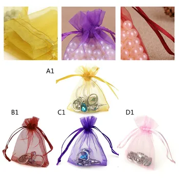 

100pcs Mixed Color Mini Candy Bags Wedding Favors And Gifts Packing Sachet Bonbons Party Favor Gift Supplies