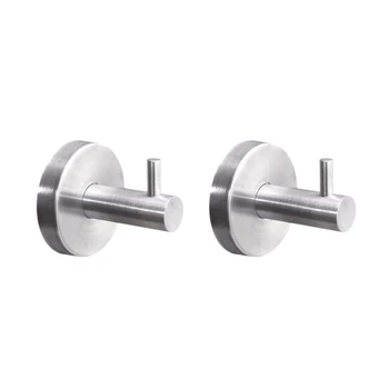 

HOT Stainless Steel Clothes Wall Hooks Bathroom Towel Single Coat Hanger Kitchen Holder Robe Hooks Home Accessories