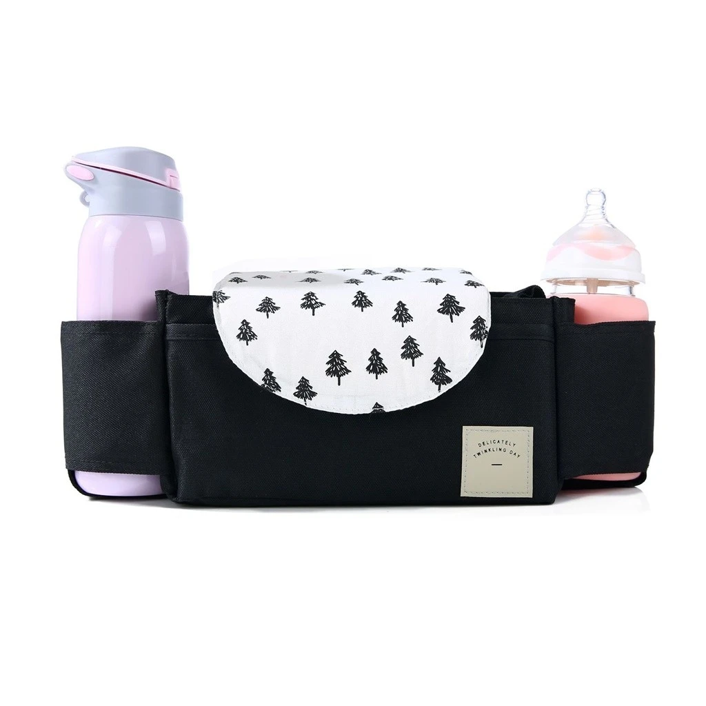 Aelicy Diaper Bag Baby Stroller Organizer Hanging Bag Backpack Buggy Cart Insulation Bottle Bag Pram Pushchair Bottle Cup 1023