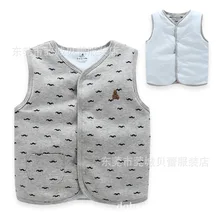 Стильный жилет с подкладкой на осень и зиму высококачественный хлопковый жилет для малышей Xt3565